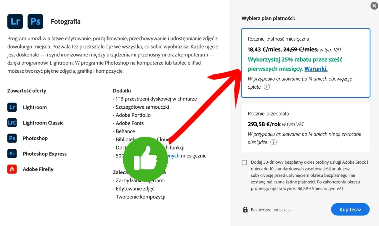 Photoshop: ile kosztuje i który plan wybrać, żeby nie przepłacić?