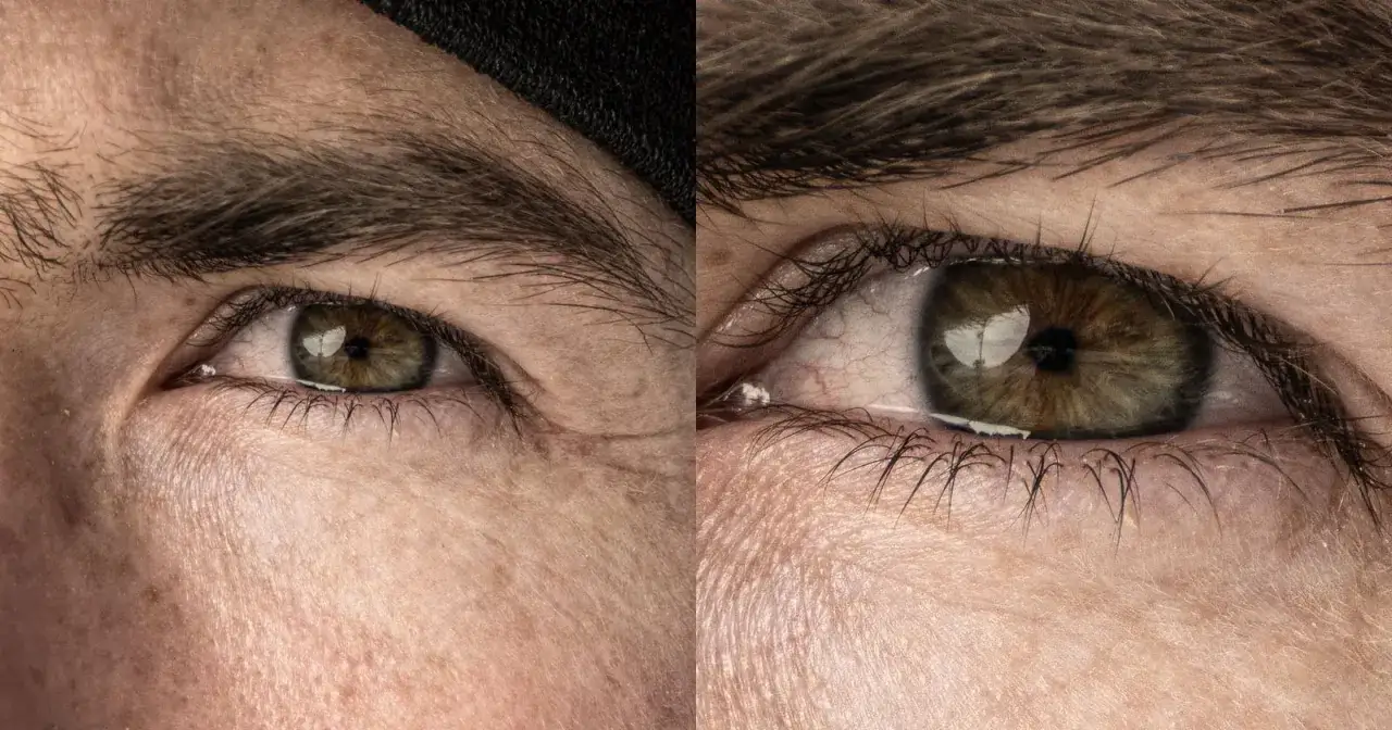 Photoshop Super Resolution porównanie