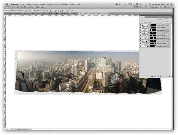 Photoshop Photomerge panorama