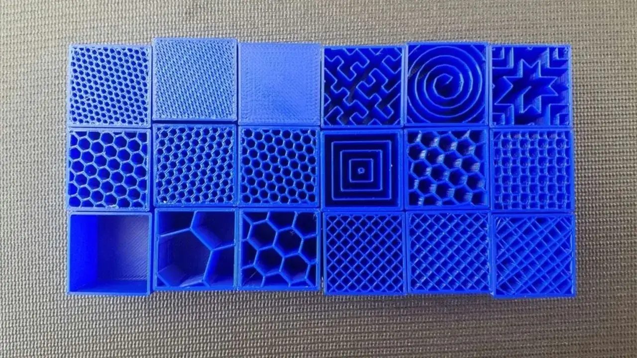 optymalizacja modelu 3D infill warstwy