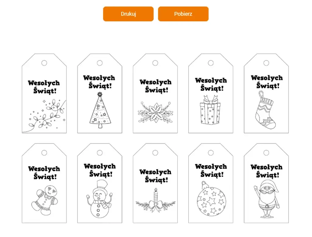 Wydruk testowy etykiet na zwykłym papierze