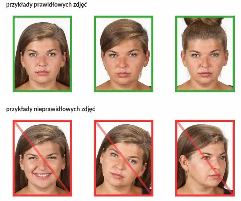 wymagania zdjęcie do dowodu osobistego infografika