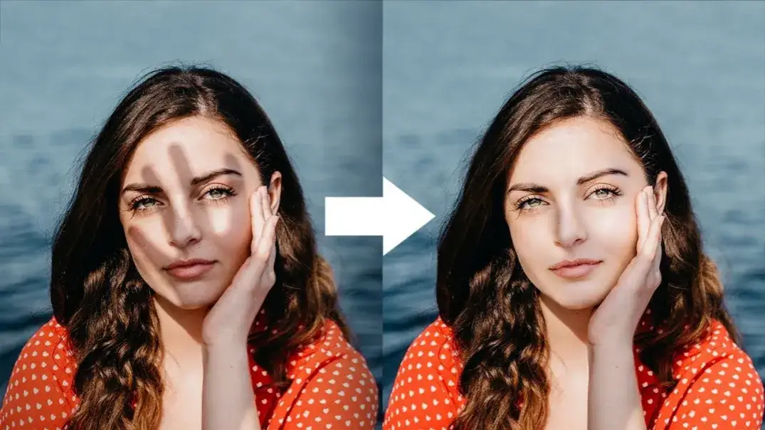 częste błędy w cieniach photoshop porównanie